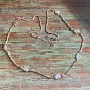 Kendra Scott rose gold statement necklace